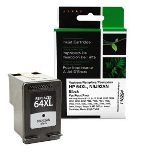 Clover Imaging Remanufactured High Yield Black Ink Cartridge for HP 64XL (N9J92AN) Clover Imaging Remanufactured High Yield Black Ink Cartridge for HP 64XL (N9J92AN)