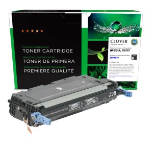 Clover Imaging Remanufactured Black Toner Cartridge for HP 501A (Q6470A) Clover Imaging Remanufactured Black Toner Cartridge for HP 501A (Q6470A)