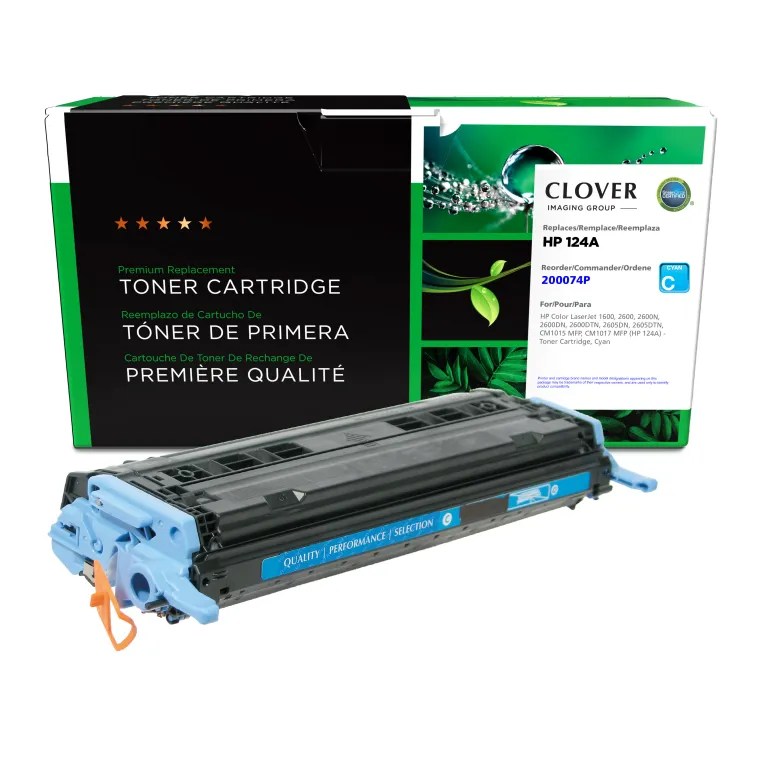 Clover Imaging Remanufactured Cyan Toner Cartridge for HP 124A (Q6001A)