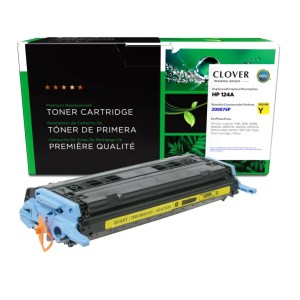 Clover Imaging Remanufactured Yellow Toner Cartridge for HP 124A (Q6002A) Clover Imaging Remanufactured Yellow Toner Cartridge for HP 124A (Q6002A)