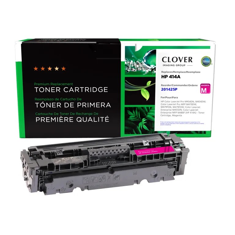 Clover Imaging Remanufactured Magenta Toner Cartridge (New Chip) for HP 414A (W2023A)