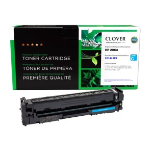 Clover Imaging Remanufactured Cyan Toner Cartridge (Reused OEM Chip) for HP 206A (W2111A) Clover Imaging Remanufactured Cyan Toner Cartridge (Reused OEM Chip) for HP 206A (W2111A)