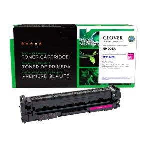 Clover Imaging Remanufactured Magenta Toner Cartridge (Reused OEM Chip) for HP 206A (W2113A) Clover Imaging Remanufactured Magenta Toner Cartridge (Reused OEM Chip) for HP 206A (W2113A)
