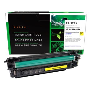 Clover Imaging Remanufactured Yellow Toner Cartridge (New Chip) for HP 212A (W2122A) Clover Imaging Remanufactured Yellow Toner Cartridge (New Chip) for HP 212A (W2122A)