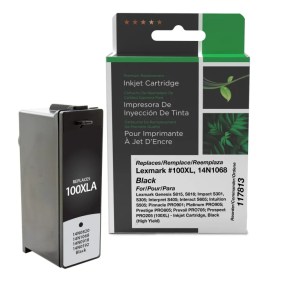 Clover Imaging Remanufactured High Yield Black Ink Cartridge for Lexmark (#100XL) Clover Imaging Remanufactured High Yield Black Ink Cartridge for Lexmark (#100XL)