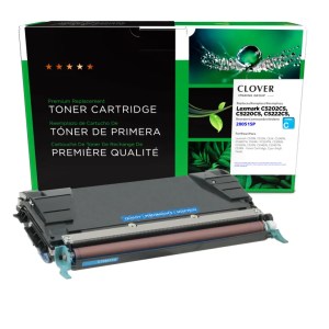 Clover Imaging Remanufactured High Yield Cyan Toner Cartridge for Lexmark C520/C522/C524/C534 Clover Imaging Remanufactured High Yield Cyan Toner Cartridge for Lexmark C520/C522/C524/C534