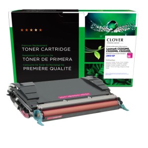Clover Imaging Remanufactured High Yield Magenta Toner Cartridge for Lexmark C520/C522/C524/C534 Clover Imaging Remanufactured High Yield Magenta Toner Cartridge for Lexmark C520/C522/C524/C534