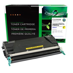 Clover Imaging Remanufactured Yellow Toner Cartridge for Lexmark C746/C748 Clover Imaging Remanufactured Yellow Toner Cartridge for Lexmark C746/C748