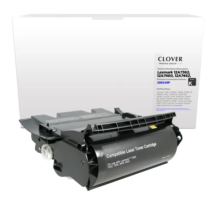 Clover Imaging Remanufactured High Yield Toner Cartridge for Lexmark T630/T632/T634/X632/X634