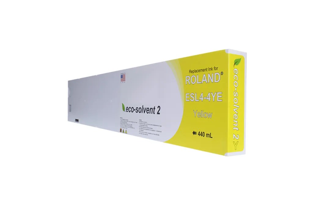 WF Non-OEM New Yellow Wide Format Inkjet Cartridge for Roland ESL4-4YE