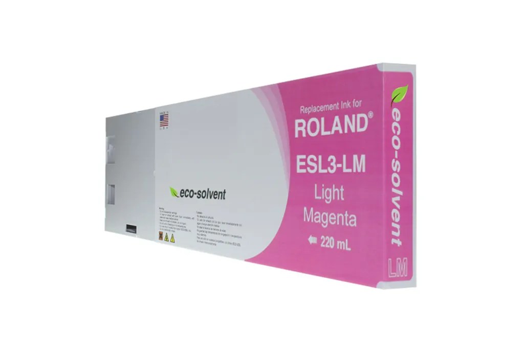WF Non-OEM New Light Magenta Wide Format Inkjet Cartridge for Roland ESL3-LM