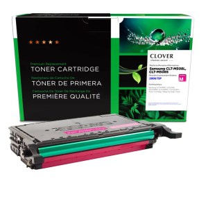 Clover Imaging Remanufactured High Yield Magenta Toner Cartridge for Samsung CLT-M508L/CLT-M508S Clover Imaging Remanufactured High Yield Magenta Toner Cartridge for Samsung CLT-M508L/CLT-M508S
