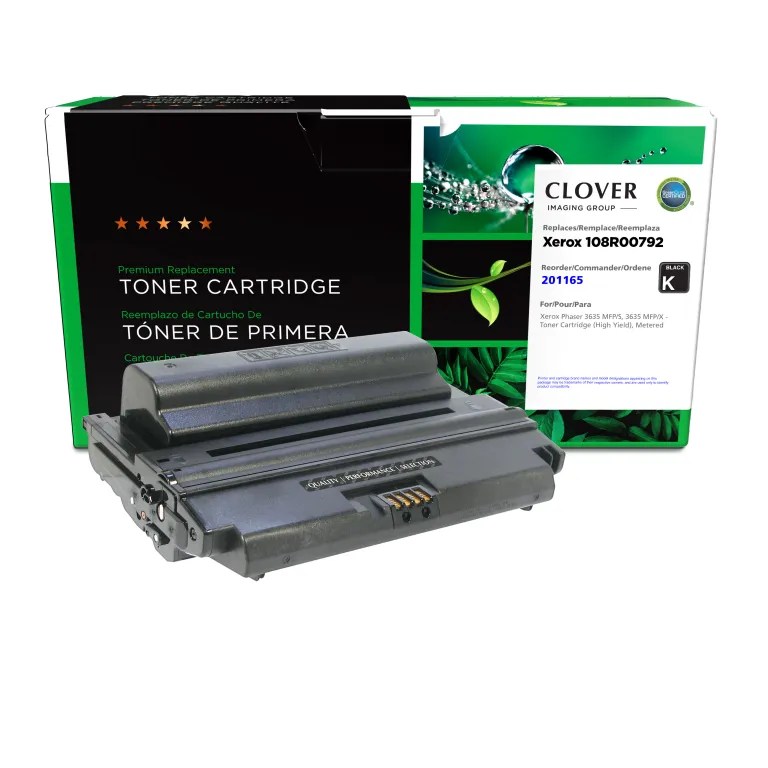 Clover Imaging Remanufactured High Yield Metered Toner Cartridge for Xerox 108R00792