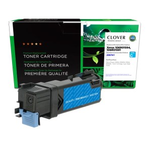 Clover Imaging Remanufactured High Yield Cyan Toner Cartridge for Xerox 106R01594/106R01591 Clover Imaging Remanufactured High Yield Cyan Toner Cartridge for Xerox 106R01594/106R01591