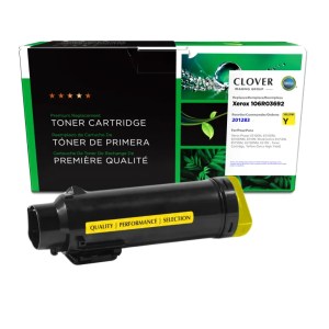 Clover Imaging Remanufactured Extra High Yield Yellow Toner Cartridge for Xerox 106R03692 Clover Imaging Remanufactured Extra High Yield Yellow Toner Cartridge for Xerox 106R03692