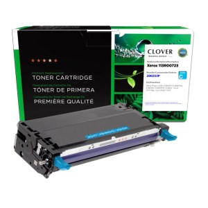 Clover Imaging Remanufactured High Yield Cyan Toner Cartridge for Xerox 113R00723 Clover Imaging Remanufactured High Yield Cyan Toner Cartridge for Xerox 113R00723