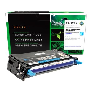 Clover Imaging Remanufactured High Yield Cyan Toner Cartridge for Xerox 106R01392/106R01388 Clover Imaging Remanufactured High Yield Cyan Toner Cartridge for Xerox 106R01392/106R01388