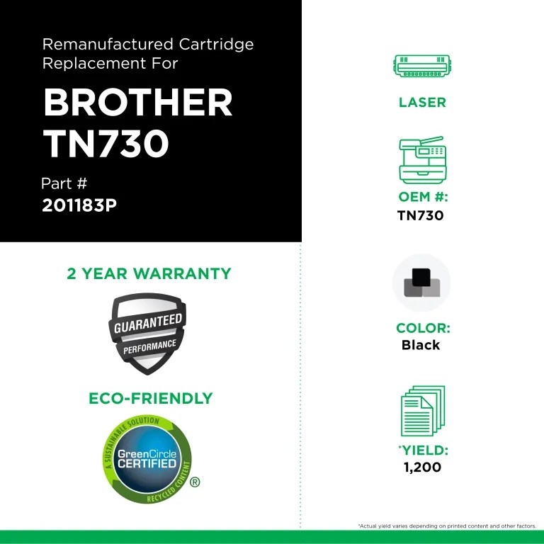 Clover Imaging Remanufactured Toner Cartridge For Brother TN730