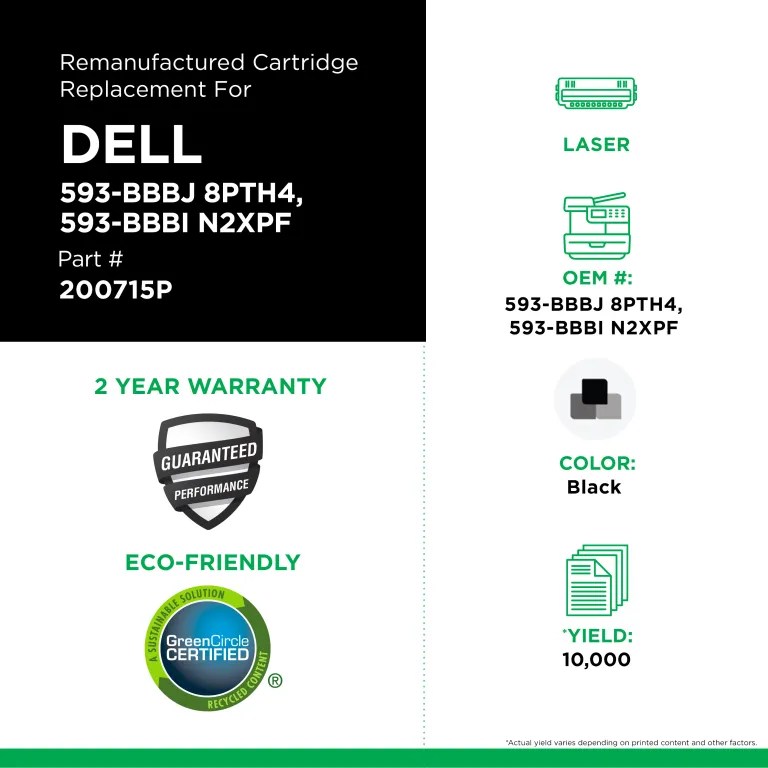 Clover Imaging Remanufactured High Yield Toner Cartridge for Dell B2375