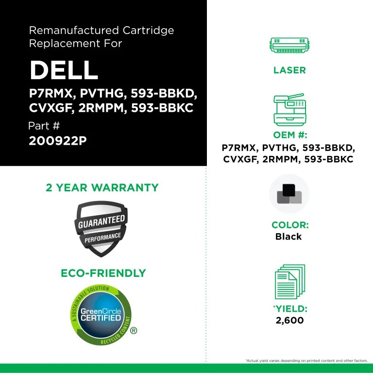 Clover Imaging Remanufactured High Yield Toner Cartridge for Dell E310/514