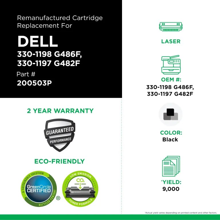 Clover Imaging Remanufactured High Yield Black Toner Cartridge for Dell 3130