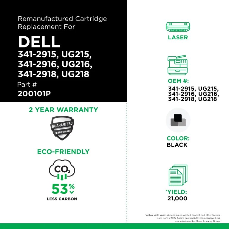 Clover Imaging Remanufactured High Yield Toner Cartridge for Dell 5210/5310