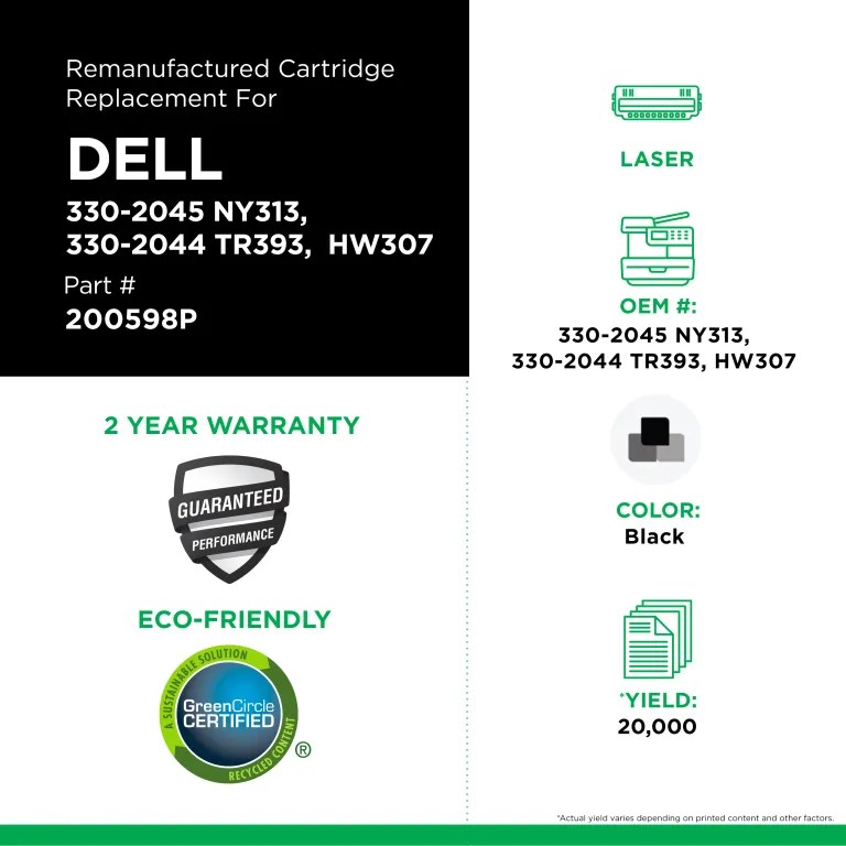 Clover Imaging Remanufactured High Yield Toner Cartridge for Dell 5330