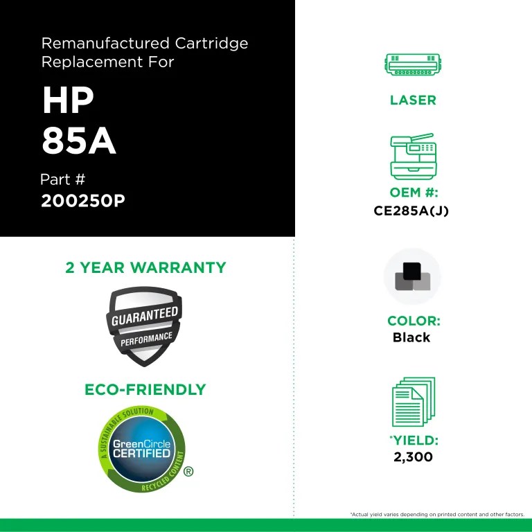 Clover Imaging Remanufactured Extended Yield Toner Cartridge for HP CE285A