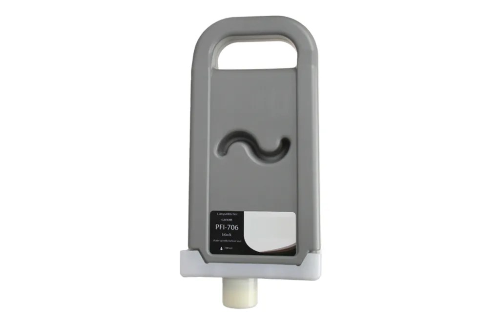 WF Remanufactured Black Wide Format Ink Cartridge for Canon PFI-706 (6681B001AA)