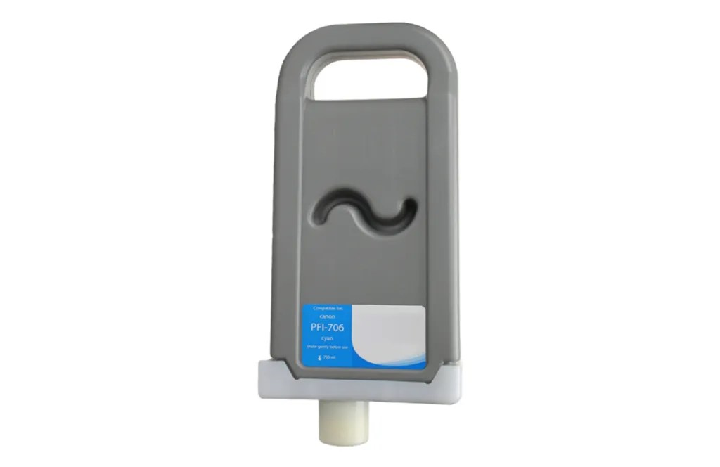 WF Non-OEM New Cyan Wide Format Ink Cartridge for Canon PFI-706 (6682B001AA)