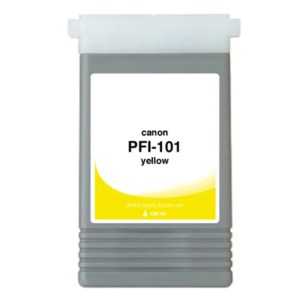 WF Non-OEM New Yellow Wide Format Ink Cartridge for Canon PFI-101 (0886B001AA) WF Non-OEM New Yellow Wide Format Ink Cartridge for Canon PFI-101 (0886B001AA)