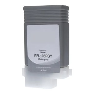WF Non-OEM New Photo Gray Wide Format Ink Cartridge for Canon PFI-106 (6631B001AA) WF Non-OEM New Photo Gray Wide Format Ink Cartridge for Canon PFI-106 (6631B001AA)