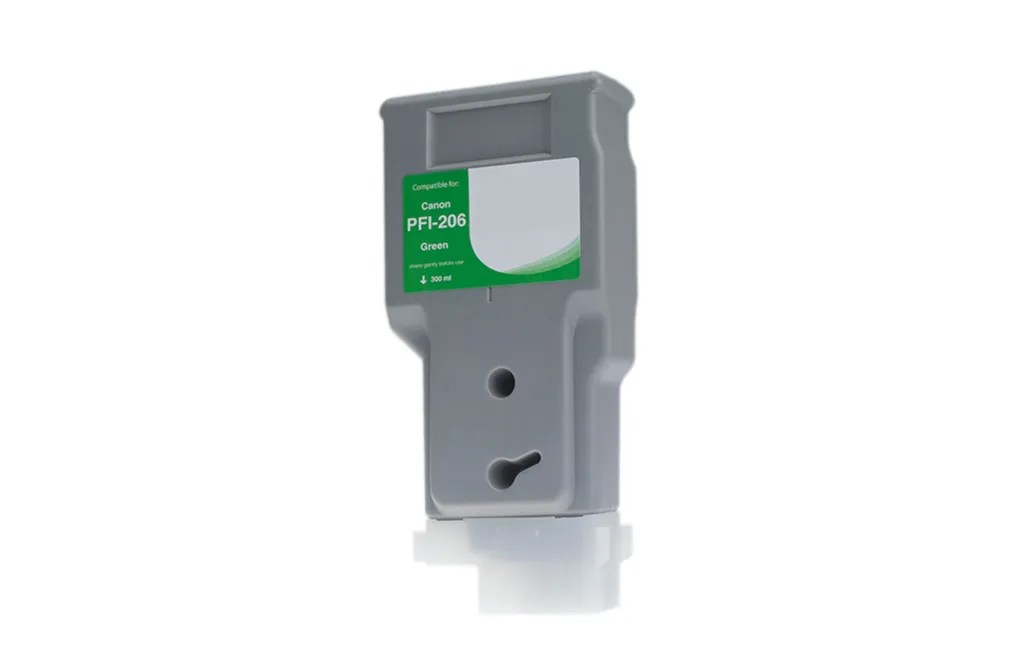 WF Non-OEM New Green Wide Format Ink Cartridge for Canon PFI-206 (5310B001AA)