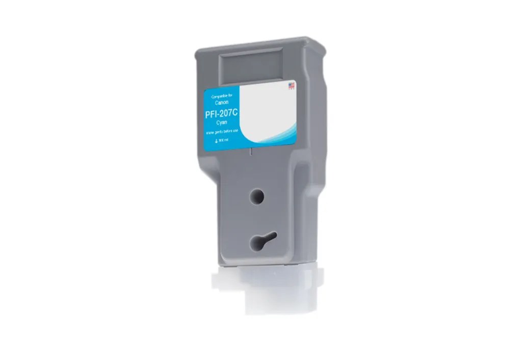 WF Non-OEM New Cyan Wide Format Ink Cartridge for Canon PFI-207 (8790B001AA)