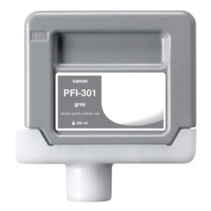 WF Non-OEM New Gray Wide Format Ink Cartridge for Canon PFI-301 (1495B001AA) WF Non-OEM New Gray Wide Format Ink Cartridge for Canon PFI-301 (1495B001AA)