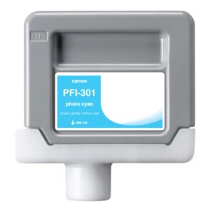 WF Non-OEM New Photo Cyan Wide Format Ink Cartridge for Canon PFI-301 (1490B001AA) WF Non-OEM New Photo Cyan Wide Format Ink Cartridge for Canon PFI-301 (1490B001AA)