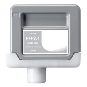 WF Non-OEM New Photo Gray Wide Format Ink Cartridge for Canon PFI-301 (1496B001AA) WF Non-OEM New Photo Gray Wide Format Ink Cartridge for Canon PFI-301 (1496B001AA)