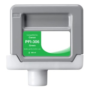 WF Non-OEM New Green Wide Format Ink Cartridge for Canon PFI-306 (6664B001AA) WF Non-OEM New Green Wide Format Ink Cartridge for Canon PFI-306 (6664B001AA)