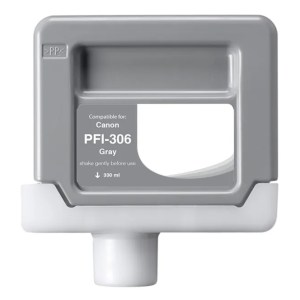 WF Non-OEM New Gray Wide Format Ink Cartridge for Canon PFI-306 (6666B001AA) WF Non-OEM New Gray Wide Format Ink Cartridge for Canon PFI-306 (6666B001AA)