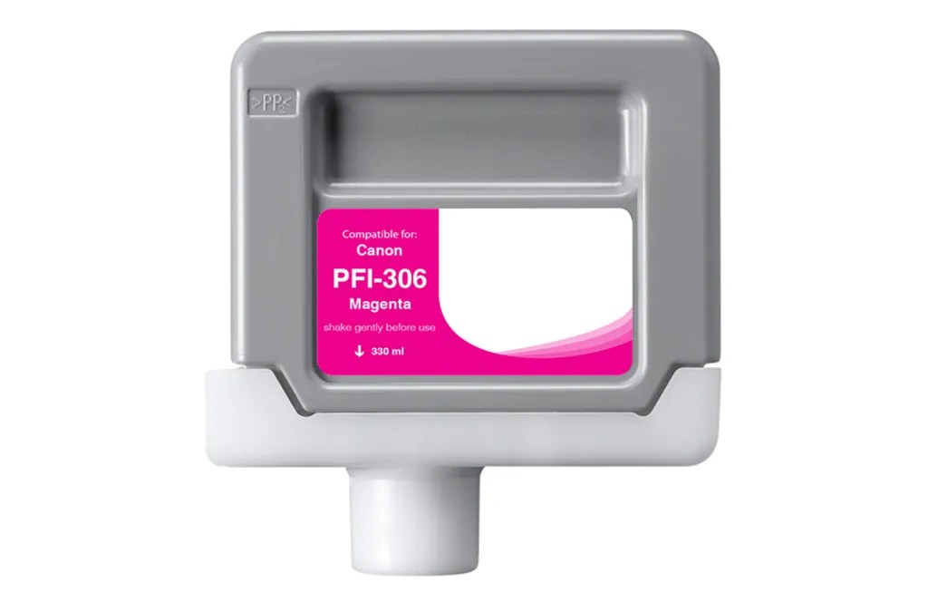 WF Non-OEM New Magenta Wide Format Ink Cartridge for Canon PFI-306 (6659B001AA)