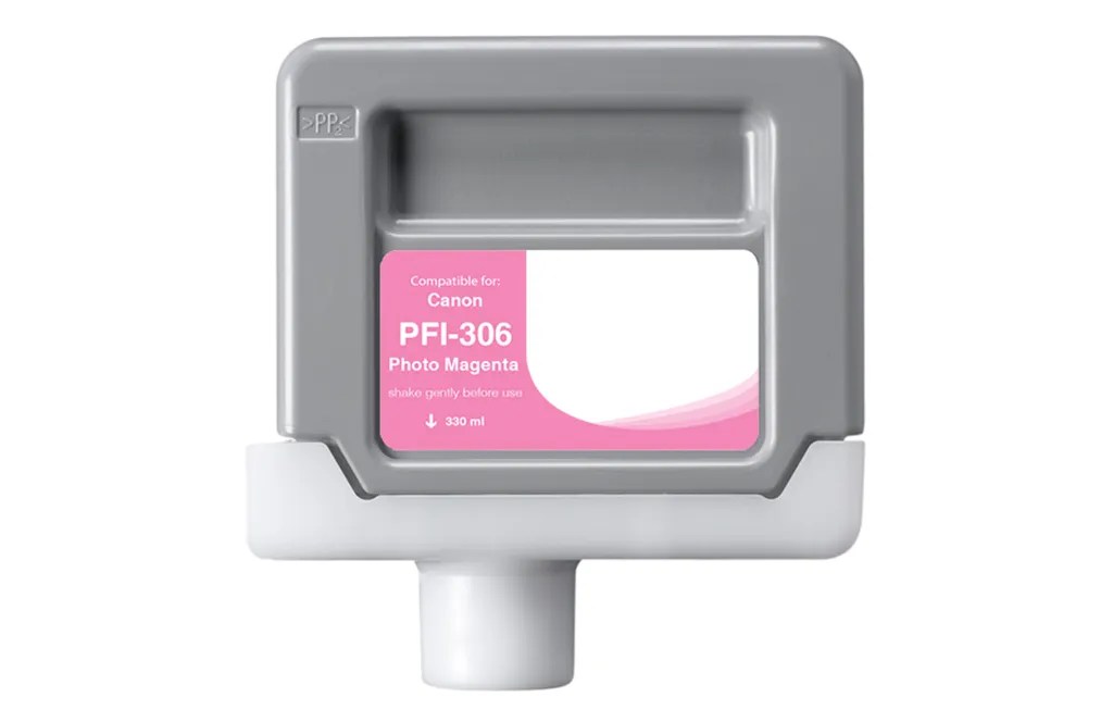 WF Non-OEM New Photo Magenta Wide Format Ink Cartridge for Canon PFI-306 (6662B001AA)