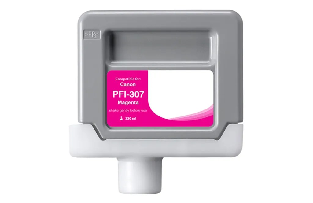 WF Non-OEM New Magenta Wide Format Ink Cartridge for Canon PFI-307 (9813B001AA)
