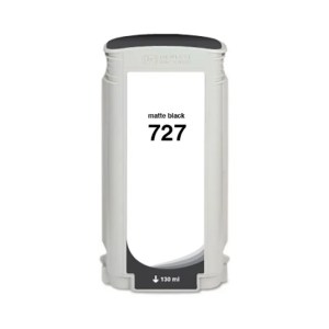 WF Non-OEM New Matte Black Wide Format Ink Cartridge for HP 727 (B3P22A) WF Non-OEM New Matte Black Wide Format Ink Cartridge for HP 727 (B3P22A)