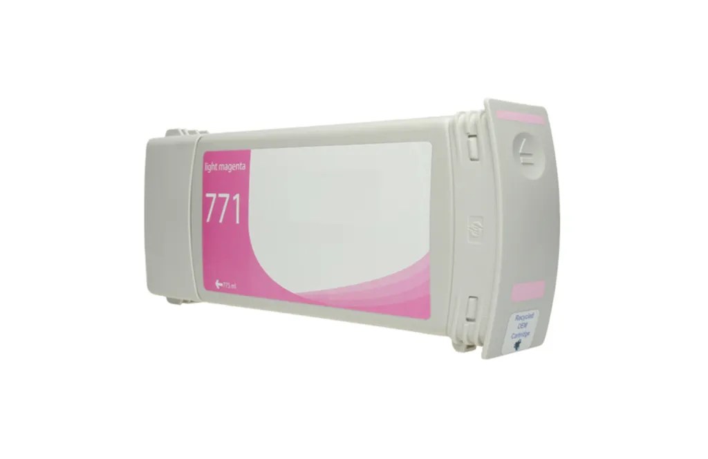 WF Remanufactured Light Magenta Wide Format Ink Cartridge for HP 771 (CE041A)