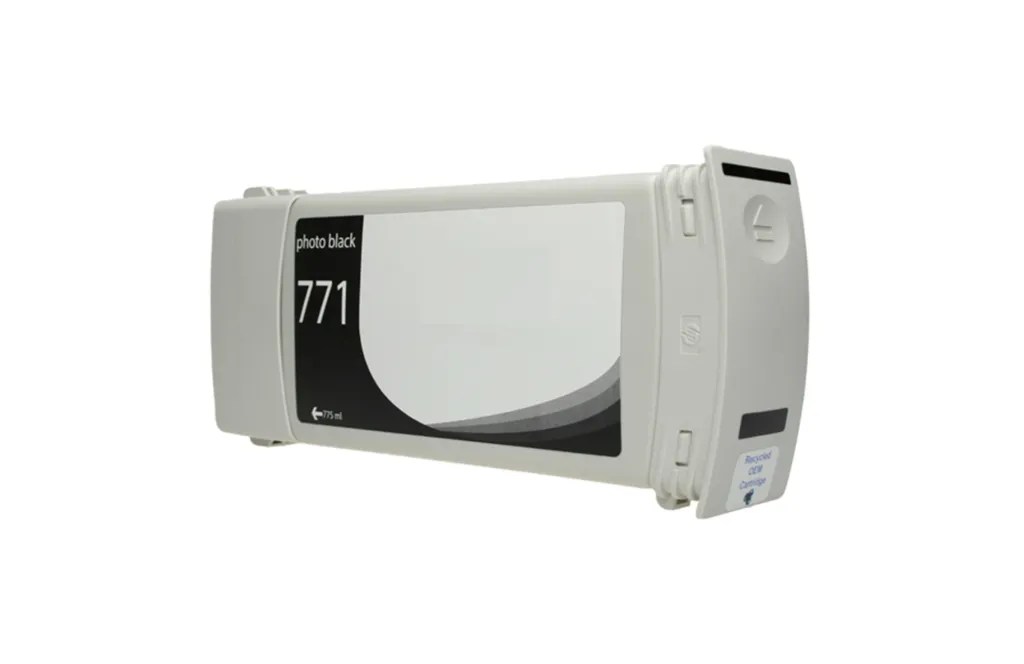WF Remanufactured Photo Black Wide Format Ink Cartridge for HP 771 (CE043A)