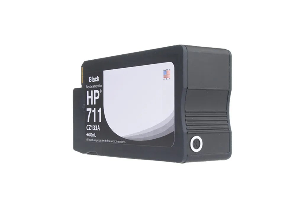 WF Remanufactured Black Wide Format Ink Cartridge for HP 711 (CZ133A)