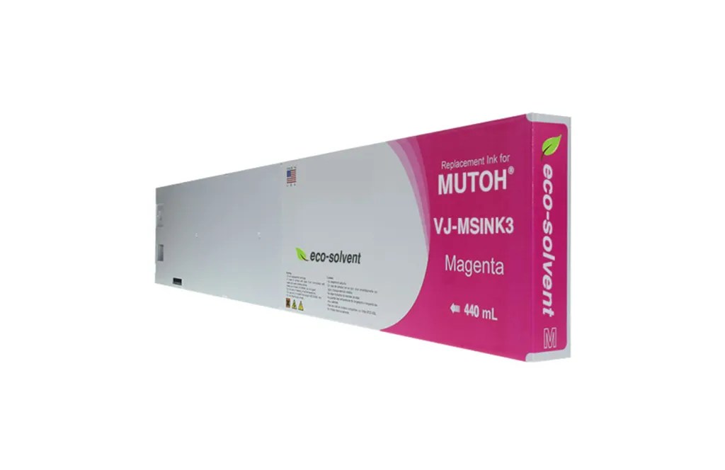 WF Non-OEM New Magenta Wide Format Inkjet Cartridge for Mutoh VJ-MSINK3-MA440