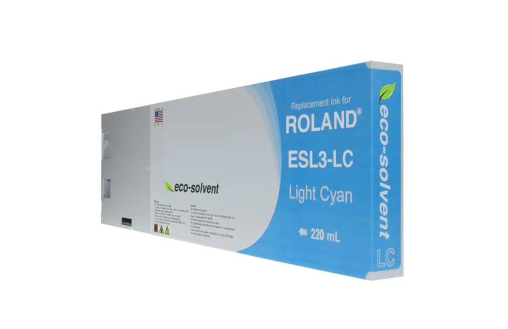 WF Non-OEM New Light Cyan Wide Format Inkjet Cartridge for Roland ESL3-LC