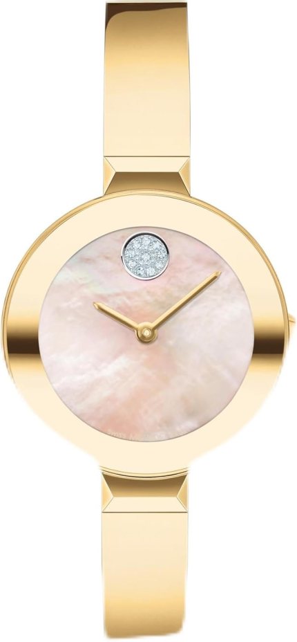 Movado Bold Bangles Women’s Watch – Swiss Quartz Movement, Stainless Steel Bangle, Adjustable – 3 ATM Water Resistance – Luxury Fashion Timepiece for Her – 28mm Movado Bold Bangles Women’s Watch – Swiss Quartz Movement, Stainless Steel Bangle, Adjustable – 3 ATM Water Resistance – Luxury Fashion Timepiece for Her – 28mm