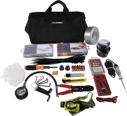 Lippert 15-Piece RV Tool Kit for Maintenance on Motorhomes, 5th Wheel Campers and Travel Trailers 2022000853 Lippert 15-Piece RV Tool Kit for Maintenance on Motorhomes, 5th Wheel Campers and Travel Trailers 2022000853